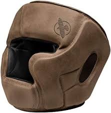Casco de MMA Hayabusa T3 LX de Cuero Marrón - Ajustable