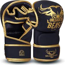 Guantes MMA Unisex con Soporte de Muñeca Ajustable