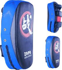 Escudo de Patadas YOUSHANG para Muay Thai - Azul 36x19x9cm