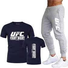 Sudadera Conjunto Azul: Ropa Informal de Entrenamiento UFC/MMA