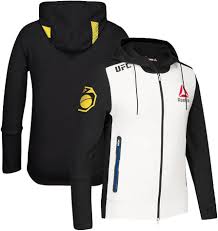Kit de Combate Oficial UFC adidas Reebok (Blanco/Negro/Amarillo)