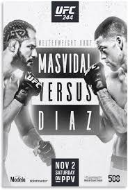 Póster Decorativo UFC 244: Masvidal vs Díaz