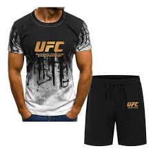 Conjunto de Camiseta y Pantalones UFC para Hombre - Verano