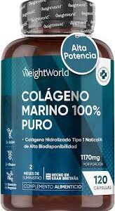 Colágeno Marino Hidrolizado 100% Puro - 120 Cápsulas