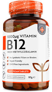 Vitamina B12 Vegana 1000mcg - 450 Comprimidos Potentes