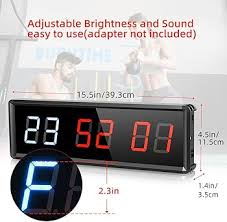 Temporizador LED Fitness con Control Remoto